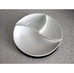 Sada misek "VLNKA", 3 ks, keramika, dřevěný podnos