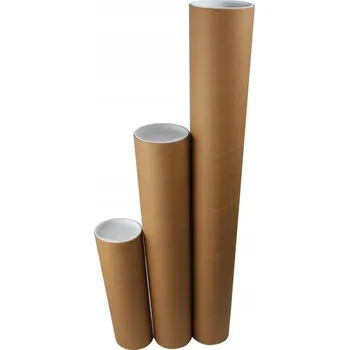 Obalový materiál Papírový zásilkový tubus hnědý 50x530mm 10ks