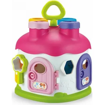 Bavytoy Veselý vkládací domeček růžový