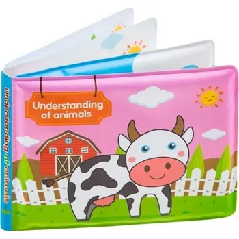 Hračka pro nejmenší Hračka - PVC měkká knížka s pískátkem - DOMÁCÍ ZVÍŘÁTKA barevná - Bocioland