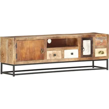 Televizní stolek vidaXL TV stolek 120 x 30 x 40 cm masivní recyklované dřevo [286506]