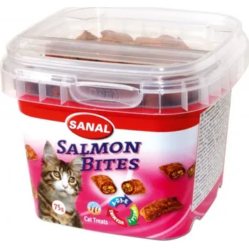 SANAL SALMON BITES - křupavé polštářky s lososem 75g