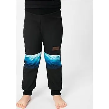 Chlapecké kalhoty Dětské softshellové kalhoty Drexiss s fleecem black ocean velikost 116-122