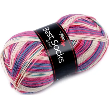 Příze Pletací příze Best socks / ponožkovka 150 g, barva 2 (7368) béžová světlá růžová