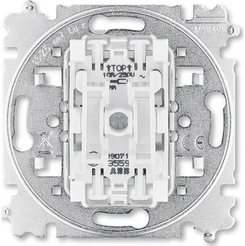 vypínač a zásuvka Přístroj spínače žaluziového kolébkového, řazení 1/0+1/0 s blokováním bezšroubový 3559-A88345 ABB Zoni