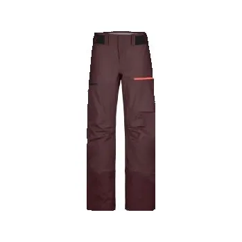Snowboardové kalhoty Ortovox 3L Ravine Shell Pants W winetasting M; Červená kalhoty + DÁREK DLE VÝBĚRU!