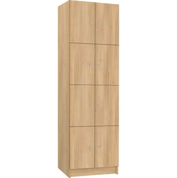 Šatní skříň TRITON šatní skříň lamino s 8 boxy T1970, dekor dub Nagano + doprava zdarma