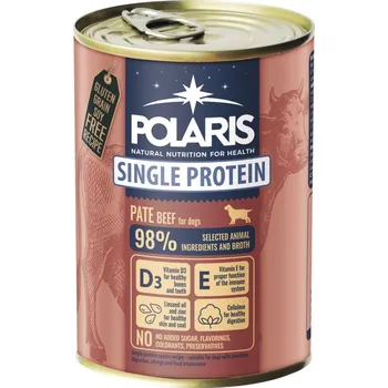 Polaris Single Protein Paté Pes Hovězí, konzerva 400 g