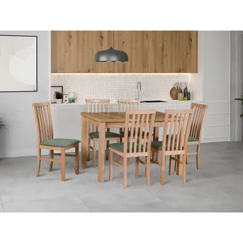 Jídelní set Jídelní set 6+1 Leopold Vyberte Tkaninu:: Tkanina 14, Vyberte Moření:: Komplet ořech