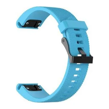 Příslušenství k chytrým hodinkám eses Silikonový řemínek pro Garmin - Modrý, QuickFit 20 mm