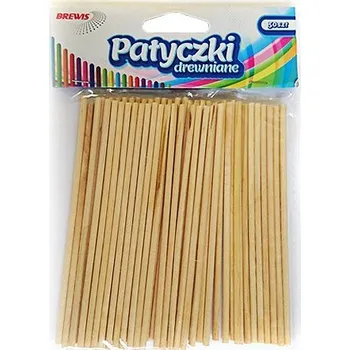 Jednorázové nádobí Brewis Dřívka natur - špejle krátke 0,3 x 11 cm 50 ks 415013