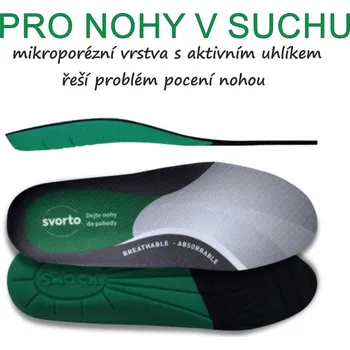 Vložka do bot SVORTO Stélky antibacterial 056 vel.35-52, --- - 49-50