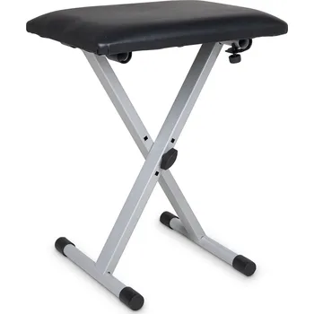 Příslušenství pro klávesový nástroj GEWA Stolička pro KeyboardStříbrno/šedá KB-10SI 14125
