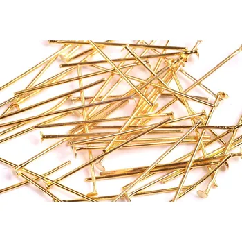 Korálek Ketlovací nýt 50mm zlatý