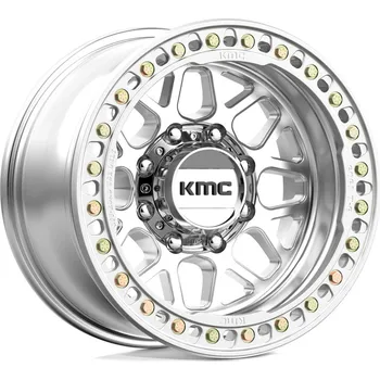 Alu kolo KMC KM235 GRENADE CRAWL BEADLOCK disk 17x9 8x165.1 125.1 ET-38, Silver