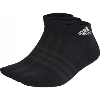 adidas Cushioned Sportswear Ankle Socks 3 Pair Juniors Black 2 - 3.5