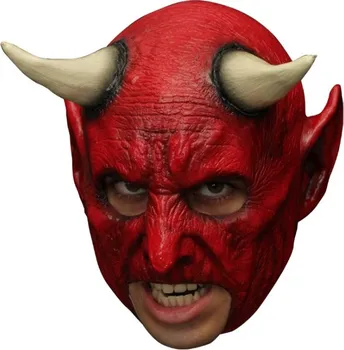 Karnevalová maska Ptákoviny CB Maska démona bez pusy červená