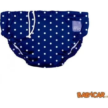 Kojenecké plavky BAMBINO MIO koupací kalhotky SWIM NAPPY S 5-7kg Navy Polka Dot DOPRODEJ!
