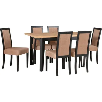 Jídelní set Jídelní set 6+1 Cyril Vyberte Tkaninu:: Tkanina 5, Vyberte Moření:: Sonoma