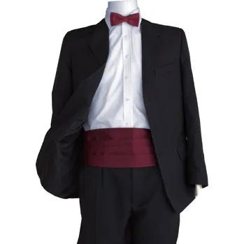 HEDVA ČESKÝ BROKÁT Frakový pás ČH 058 satén vínová