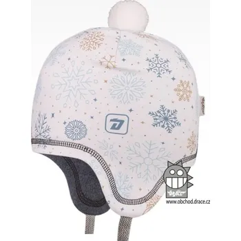 Čepice DÍVČÍ ZIMNÍ ČEPICE bílá Laponka Polárka Dráče (Funkční zimní čepice pro dívky)