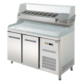 Vitrínka chladicí 150 cm GN 1/4 pro stůl RTP-2D | REDFOX - RCH 4150