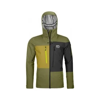 Ortovox 3L Deep Shell Jacket M wild herbs L; Zelená bunda + DÁREK DLE VÝBĚRU!