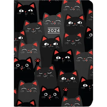 Diář Albi Kočky 12 x 16,8 cm týdenní 2024