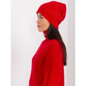 Čepice Čepice s kašmírem Wool Fashion Italia červená EU velikost: Univerzální