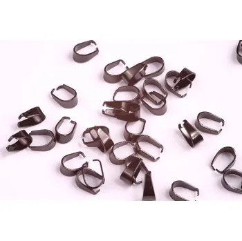 Korálek Šlupna ocel černá 9x4 mm