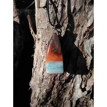 Náhrdelník Náhrdelník oranžově namodralý (Náhrdelník oranžově namodralý)