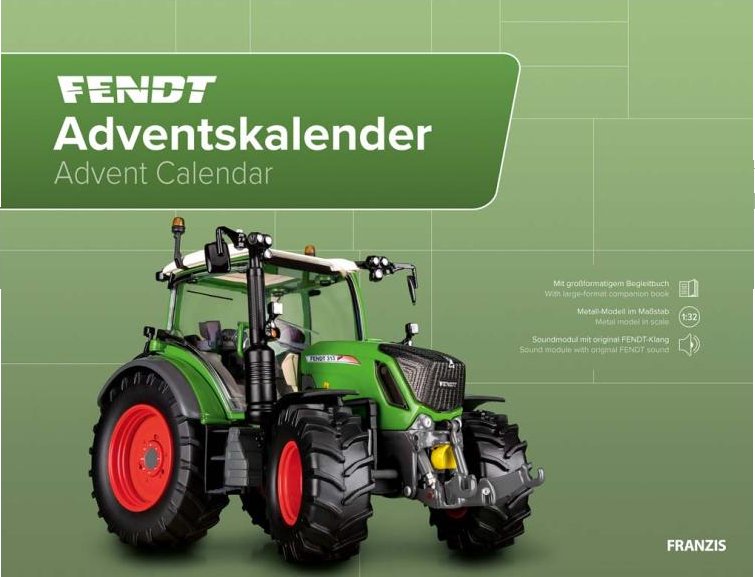 Advent Calendar 2022 Franzis – Bouw Een Fendt 313 Vario Model 1:32 In 24 Dagen, Met Geluid En Boek Fendt Traktor Adventskalender Advent Calendar 2022 Franzis – Bouw Een Fendt 313 Vario Model 1:32 In 24 Dagen, Met Geluid En Boek Fendt Traktor Adventskalender