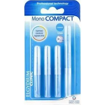 Zubní kartáček Pierre Fabre Elgydium Clinic Mono Compact 1, modrý zubní kartáček, 1 bal