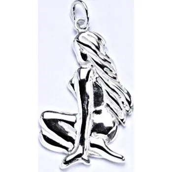 Přívěsek Stříbrný přívěsek měsíční znamení panna - P941 (Stříbrný přívěsek panna)