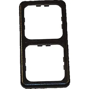 Rámeček zásuvky dvojitý černý