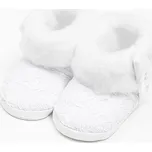Kojenecké zimní krajkové kozačky New Baby 0-3 m bílé, Velikost 3-6 m