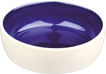 miska pro kočku Trixie Keramická miska s glazurou 12 cm krémová/modrá 300 ml