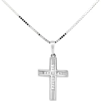 Přívěsek Gems Diamantový křížek 0,05ct bílé zlato