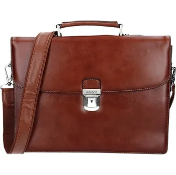 Pánská aktovka Pánská kožená aktovka Katana Baron - hnědá