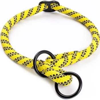 Obojek pro psa ilikepet s.r.o. Obojek nylon polostah. kulatý - žlutý Freezack 1,2 x 40-45 cm