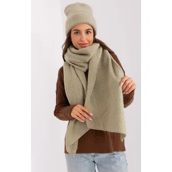 Šála Hřejivá dámská šála model 72028 tmavá mentolová