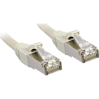 Datový kabel LINDY 45593 RJ45 síťové kabely, propojovací kabely CAT 6 S/FTP 60.00 m šedá s ochranou 1 ks