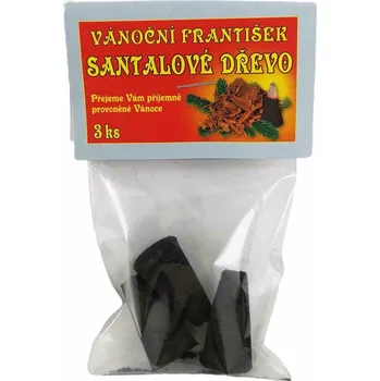 Vánoční františek santalové dřevo 3 ks