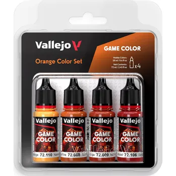 Vallejo Game Color Set 72381 Orange Color Set (4x18ml)