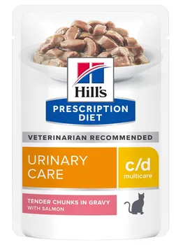 Krmivo pro kočku Hill's Pet Nutrition Urinary Care c/d Multicare Adult kapsička Salmon 12x 85 g