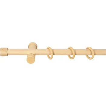 Garnýž Jednoduchá garnýž sada TAPPO dřevěná Ø 28 mm 240 cm borovice