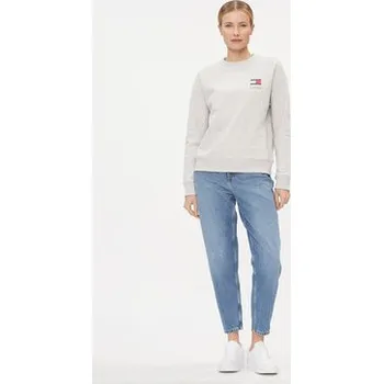 Dámská mikina Tommy Jeans Mikina Graphic Flag DW0DW17328 Šedá Boxy Fit S