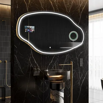 Zrcadlo Nepravidelné zrcadlo do koupelny SMART O223 Google