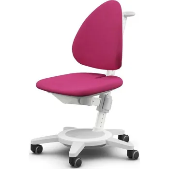 MOLL Dětská rostoucí židle MAXIMO bílá kostra - růžová