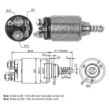 Startér Spínač startéru Bosch 0001360033